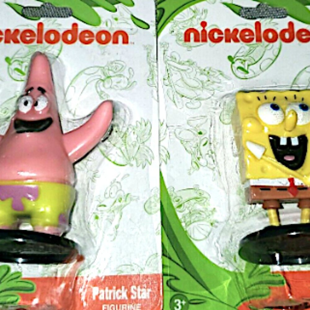 New Nickelodeon SPONGEBOB & PATRICK Figurines Cake Toppers